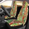 Dwrepo Merry Christmas Print Car Seat Covers Washable Car Front Seat Covers Set of 2 Universal Auto Front Seats Protector Interior Covers Fits for Car Auto Accessories view 3