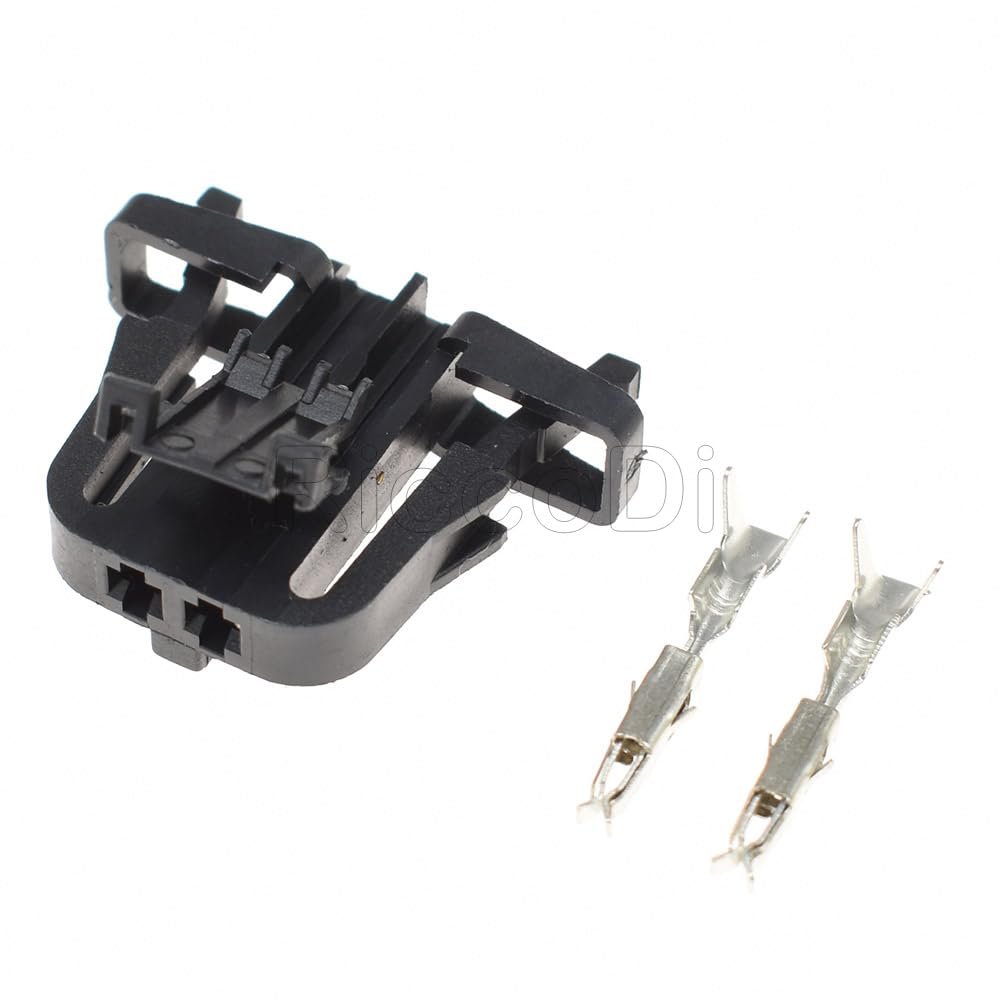 elpart 1-20 Kit 2 Pin Way 1.5 mm Male Female Auto Electrical Plug Trunk License Plate Light Connector with Pin 1J0971972 3B0972712 - #elPart2317910 (Color: Female Set/Package: 5Sets)