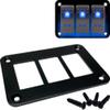 MIIGII 3 Gang Rocker Switch Panel with 5 Pin On Off Toggle Switch 12V/ 20A 10A/ 24V, Waterproof Aluminum Switche Bracket for Car Truck Marine Boat RV view 3