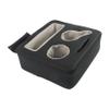 munirater Black Couch Cup Holder Tray Double Cup Holder for Sofa Storage Organizer Replacement for Car Backseat Bed Yacht 3.54-3.94In Wide view 1