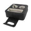 munirater Black Couch Cup Holder Tray Double Cup Holder for Sofa Storage Organizer Replacement for Car Backseat Bed Yacht 3.54-3.94In Wide view 4