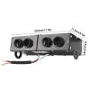 Car Heater Car Defroster Car Heater Defroster Auto Car Defogger 4 Hole Heating Fan 800W Car Demister 12V Car Heating Defogger for WINDSHIELD Glass Portable Car Heater with Dual view 3