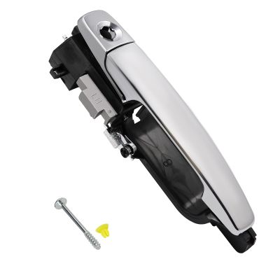 JDMON Front Driver Side Exterior Door Handle with Bracket Replacement for Ford Focus 2008 2009 2010 2011 Outside Outer Handle Replacement for 8S4Z-5422404-AA 8S4Z-54218A14-AA 8S4Z-5426685-B