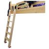 BXKCFYBSQ Bunk Bed Ladder/Replacement Ladder, Universal Space Saving RV Ladder, Indoor Loft Bed Wooden Inclined Ladder with Hook Bracket and Anti-Slip Feet (Size : 100cm(39in)) view 1