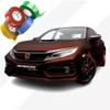 KPMF Chrome Delete Tape Stripe | Vinyl Film Car Wrap Custom Stripes | Matte Mythos Red | K75801 | 2.5" x 25ft | Instawraps Heat Resistance Pro Wrapping Glove - Included view 1