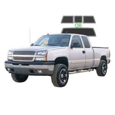 Precut Window Tint Film for Chevy Silverado 1500 Extended 1999-2006 Rear Windshield 5% VLT 2Ply Anti-Shatter, UV Block, Privacy Protection, Easy Install, No Trimming Needed,Heat & Glare Reduction