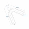 JOIUYOLJ 135 degree elbow Silicone Hose Coupler ID 0.31 inch8mmfor Universal Turbo Intercooler Direct Air Intake Pipe Reinforced 4-Ply 5.4mm (135-ID8) view 2