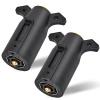 MECMO (2-Pack) RV 7 Pin Trailer Plug Splice-in Replacement Trailer Side Male End 7 Way Round RV-Style Trailer Light Wiring Harness Connector, Heavy Duty 7 Prong Trailer Towing Plug for RV Boat Trailer view 1