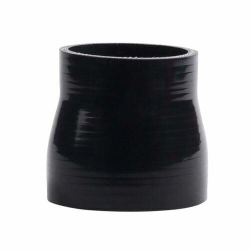 JOIUYOLJ Straight Reducer Hose Coupler ID 1 to 1.1 inch25mm to 28mmfor Universal Turbo Intercooler Direct Air Intake Pipe Reinforced 4-Ply 5.4mm (ID25-28)