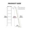 BXKCFYBSQ White Bunk Bed Ladder Loft Bed Ladder, RV Bunk Bed Ladder with Adjustable Hooks, Suitable for Home/Dorm/Apartment, Load 150kg/330lbs (Size : 1.55m/61 Inch) view 2