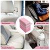 Healsmart 2 Gallon Car Trash Can Lid and Storage Pockets, Leak-Proof Collapsible and Portable Organizer, Multipurpose Garbage Bin with Adjustable Straps, Pink view 4