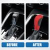 A ABSOPRO Gear Shifting Knob Cover Automatic Transmission Lever Trim for Honda HR-V 2023 2024 Faux Leather Red view 3