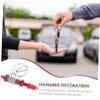 SOESFOUFU 2pcs Keychain Pendant Durable Auto Part Model Key Holder Ring Spring Design for Car Lovers Easy to Use and Reliable Key Hanging Accessories view 3