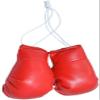 Mini Boxing Gloves Hang Mini Boxing Gloves for Car Mirror Keychain Ornament Car Decoration Accessories for Men and Women (Red) view 1