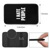YOITS I Hate People Car Center Console Armrest Cover Universal Soft Car Seat Armrest Box Cushion Interior Decoration view 3