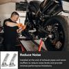2 Pcs Motorcycle Exhaust Silencer, 56mm Universal Motorcycle Exhaust Pipe Muffler Silencer Baffle Noise Eliminator for ATV Scooter Motorbike Pit Dirt Bike Muffler Replacement, Silver view 2