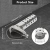 2 Pcs Motorcycle Exhaust Silencer, 56mm Universal Motorcycle Exhaust Pipe Muffler Silencer Baffle Noise Eliminator for ATV Scooter Motorbike Pit Dirt Bike Muffler Replacement, Silver view 4