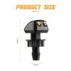 Karlass Car Front Windshield Washer Nozzle, Front Windshield Wiper Nozzle Spray Sub Assembly, Automotive Replacement Durable Adjustable Spray Jet Kit 2Pcs Car Wiper Washer Sprayer view 2