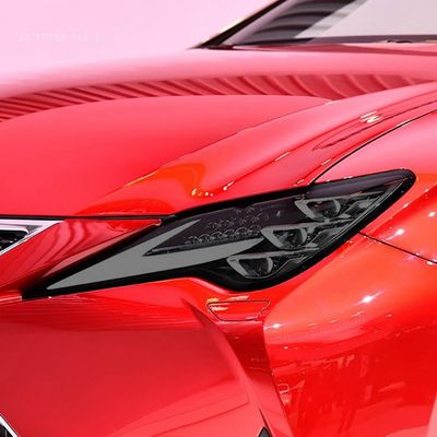 JCAKES Car Headlight Protective Film Vinyl Restoration Transparent Black TPU Stickerfor Lexus RC 2019-2021 Accessories