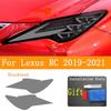 JCAKES Car Headlight Protective Film Vinyl Restoration Transparent Black TPU Stickerfor Lexus RC 2019-2021 Accessories view 3