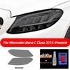 JCAKES Car Headlight Protective Film Transparent Smoked Black TPU Sticker for Mercedes Benz C Class W204 W205 C63 AMG A205 C205 S205 2011-Present view 2