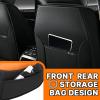 UEO Seat Covers Fit for Toyota Tacoma 2005-2026 Waterproof Leather Seat Covers,Non-Slip Easy to Install Vehicle Cushions Cover,Seat Protectors Interior Accessories(Black Orange,5 Seats Luxury) view 3