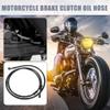 X AUTOHAUX 165cm 64.96" Motorcycle Braided Brake Clutch Oil Hoses Line Pipe Clutch Throttle Gas Line Fuel Pipe Black for ATV Dirt Bike view 2