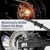 X AUTOHAUX 165cm 64.96" Motorcycle Braided Brake Clutch Oil Hoses Line Pipe Clutch Throttle Gas Line Fuel Pipe Black for ATV Dirt Bike view 3