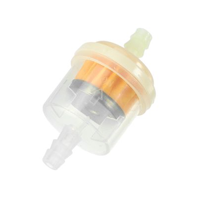 A ABSOPRO Fits 1/4 Inch Gas Inline Fuel Filters 2.17"x1.18" Universal Gas Inline Fuel Filters for Motorcycle ATV Snowmobiles Boat Plastic Orange