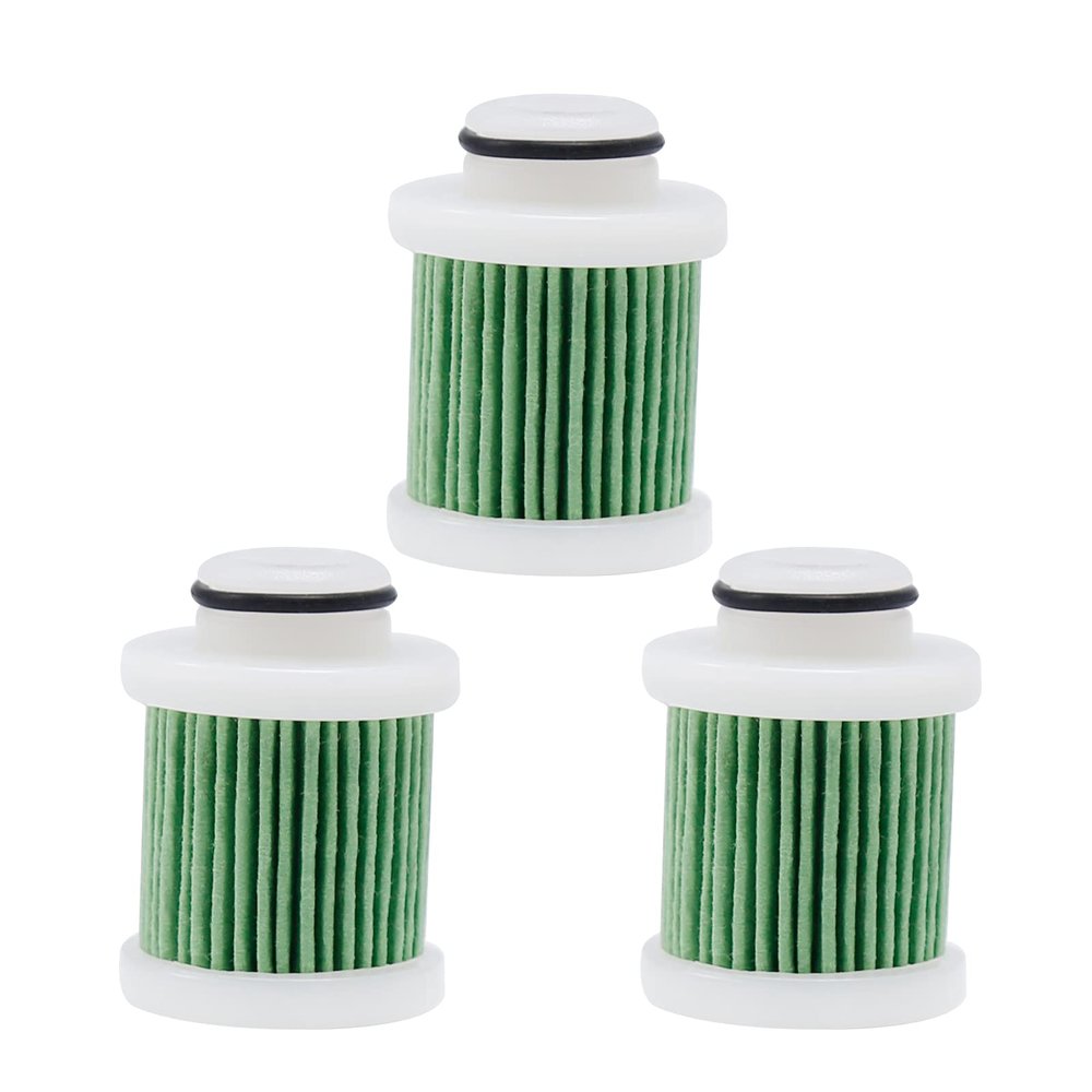Saihisday 6D8-24563-00-00 Fuel Filter Element Replacement for Yamaha F30 F40 F50 F60 F70 F75 F90 F115 LF115 T50 T60 50HP - 90HP 4-Stroke Outboard Motor 2006 and Up(3PCS)