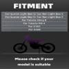 BAOUFF 7/8" Riser Handlebar for Electric Dirt Bike,4MM Thickness 7075 Aluminum 31.8MM and 22MM Tall Bar for Surron Light Bee S and X/Talaria Sting MX3 and R MX4/E Ride Pro S SS SR-Red view 2