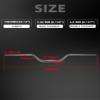 BAOUFF 7/8" Riser Handlebar for Electric Dirt Bike,4MM Thickness 7075 Aluminum 31.8MM and 22MM Tall Bar for Surron Light Bee S and X/Talaria Sting MX3 and R MX4/E Ride Pro S SS SR-Red view 3