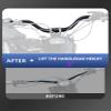 BAOUFF 7/8" Riser Handlebar for Electric Dirt Bike,4MM Thickness 7075 Aluminum 31.8MM and 22MM Tall Bar for Surron Light Bee S and X/Talaria Sting MX3 and R MX4/E Ride Pro S SS SR-Red view 4