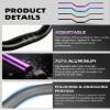 BAOUFF 7/8" Riser Handlebar for Electric Dirt Bike,4MM Thickness 7075 Aluminum 31.8MM and 22MM Tall Bar for Surron Light Bee S and X/Talaria Sting MX3 and R MX4/E Ride Pro S SS SR-Black view 4
