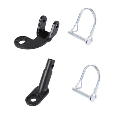 Kisangel 1set Bike Trailer Coupler Attachment Hitch for Bicycles and Electric Bikes Easy Install Axle Mount Kit for Towing Pets and Cargo Black