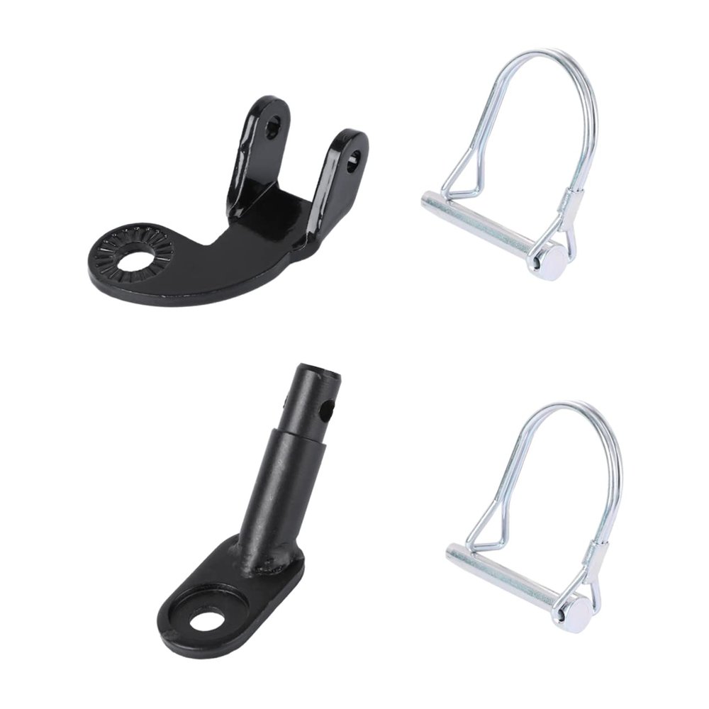 Kisangel 1set Bike Trailer Coupler Attachment Hitch for Bicycles and Electric Bikes Easy Install Axle Mount Kit for Towing Pets and Cargo Black
