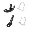 Kisangel 1set Bike Trailer Coupler Attachment Hitch for Bicycles and Electric Bikes Easy Install Axle Mount Kit for Towing Pets and Cargo Black view 1