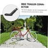 Kisangel 1set Bike Trailer Coupler Attachment Hitch for Bicycles and Electric Bikes Easy Install Axle Mount Kit for Towing Pets and Cargo Black view 3