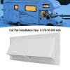 RV Range Hood, RV Vent Cover White Range Hood Sidewall Vent Cover with Lockable Clips for Trailer view 3