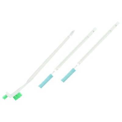 SOLUSTRE 3 Sets Crevice Brush Set Deep Detail Scrubber Water Bottle Cleaner Bottle for Cleaning Eyedropper Tool Bottle Cleaner Brush Window Cleaning White Plastic Corner Brush Baby