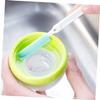 SOLUSTRE 3 Sets Crevice Brush Set Deep Detail Scrubber Water Bottle Cleaner Bottle for Cleaning Eyedropper Tool Bottle Cleaner Brush Window Cleaning White Plastic Corner Brush Baby view 3