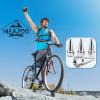 MEAJOO 6PCS Spiked Shape Tire Valve Stem Caps, Aluminum Car Air Stem Cap, Universal Dustproof Tire Valve Stem Covers for Cars, SUV, Trucks, Bikes, Motorcycles, Bicycles(Silver) view 4