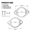2-Bolt 3 Inch Exhaust Flange Repair Kit,Stainless Steel Exhaust System Kit with Exhaust Gasket & Exhaust Bolts,Exhaust Pipe Flange Gasket for Automotive Replacement Exhaust Flanges (3") view 2