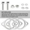 2-Bolt 3 Inch Exhaust Flange Repair Kit,Stainless Steel Exhaust System Kit with Exhaust Gasket & Exhaust Bolts,Exhaust Pipe Flange Gasket for Automotive Replacement Exhaust Flanges (3") view 4