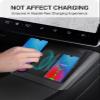 BASENOR 2026 Upgrade Center Console Wireless Charger Mat for 2024 2025 2026 Model 3 Highland Silicone Cover Wireless Charging Phone Pad [Proprietary Design] Interior Accessories view 4