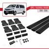accessorypart Compatible with Opel Vivaro C (K0) 2019-2026 Fly Model Car Roof Rack Cross Bar Black Aluminium 3 Bars view 4