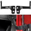 JOYTUTUS Rear Door Limiting Straps Extension Bracket Compatible with 2007-2018 Wrangler JK 4 Door, Heavy Duty Door Strap Extension Brackets with Rubber Sleeve Protective Design view 1
