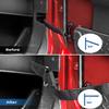 JOYTUTUS Rear Door Limiting Straps Extension Bracket Compatible with 2007-2018 Wrangler JK 4 Door, Heavy Duty Door Strap Extension Brackets with Rubber Sleeve Protective Design view 2