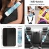 AFPANQZ 11 Pieces Car Accessories Set Sea Turtle Car Seat Covers Full Set with Hand Brake Cover + Gear Shift Knob Cover + Seat Belt Pads + Car Coaster + Steering Wheel Cover Blue Interior Decor view 4