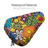 Colorful Flowers Bike Seat Cover Waterproof and Dustproof Adjustable Soft Saddle Cushion Covers view 4